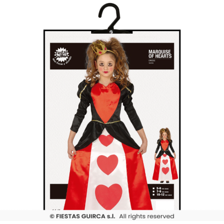 Disfraz Reina De Corazones Talla 5-6 Años