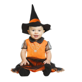 Disfraz Brujita Naranja 7-12 Meses