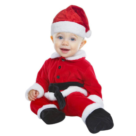 Disfraz Papá Noel Cotton 7-12 Meses