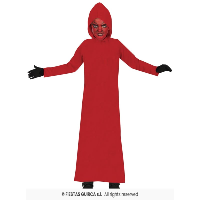 Túnica Con Capucha Roja 7-9 Años