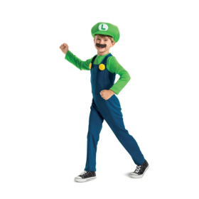 Disfraz Nintendo Super Mario Luigi 4-6 Años