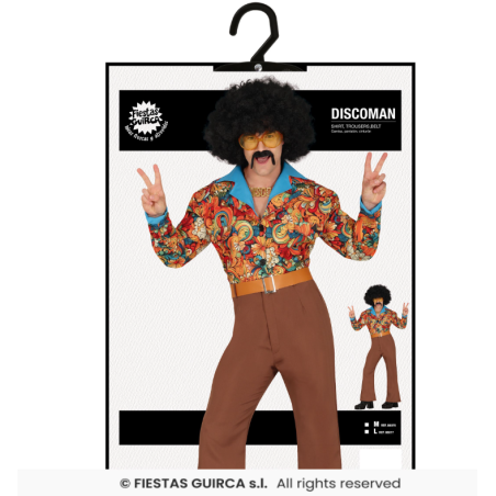 Disfraz Disco Años 70 Talla L