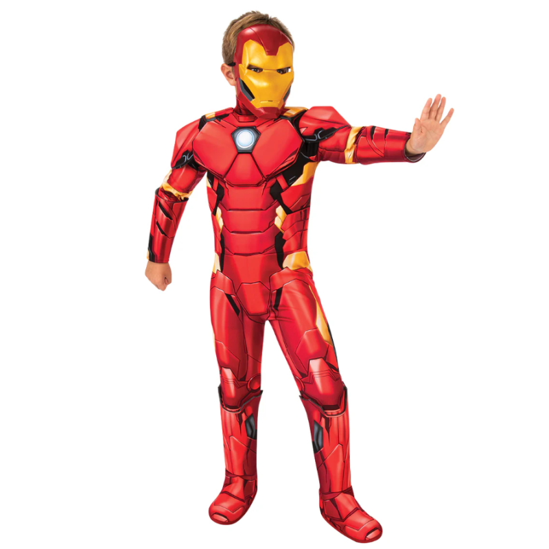 Disfraz Iron Man Deluxe Infantil Talla 3-4 Años De Rubies