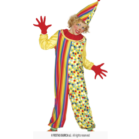 Disfraz Payaso De Circo Talla 7-9 Años De Fiestas Guirca