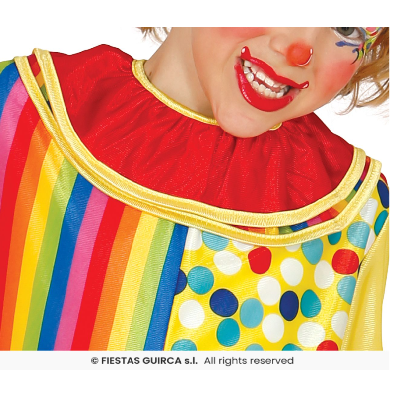 Disfraz Payaso De Circo Talla 7-9 Años