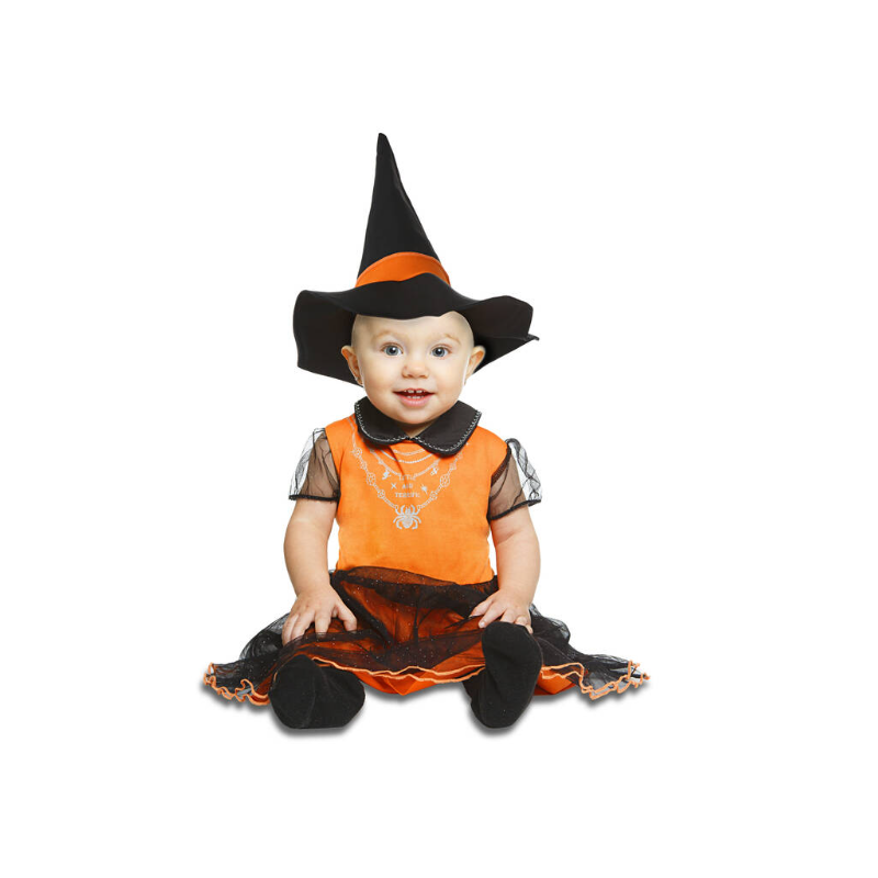 Disfraz Brujita Naranja 12-24 Meses