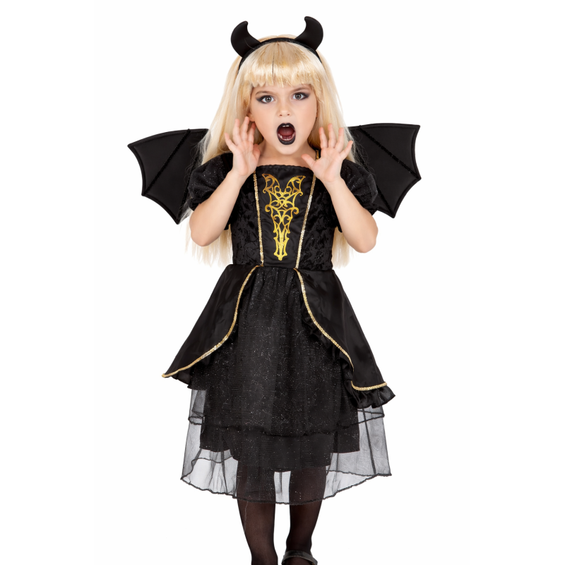 Disfraz Diabla Oscura Infantil Talla 5-6 Años