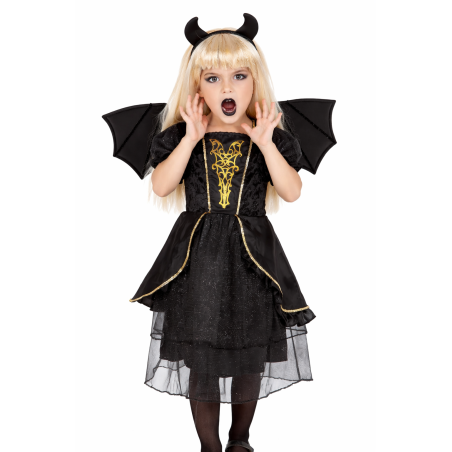 Disfraz Diabla Oscura Infantil Talla 5-6 Años