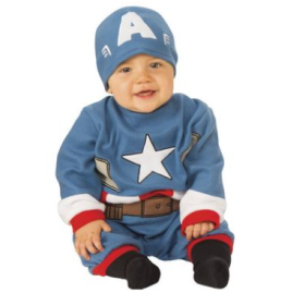 Disfraz Capitán América Talla 0-6 Meses