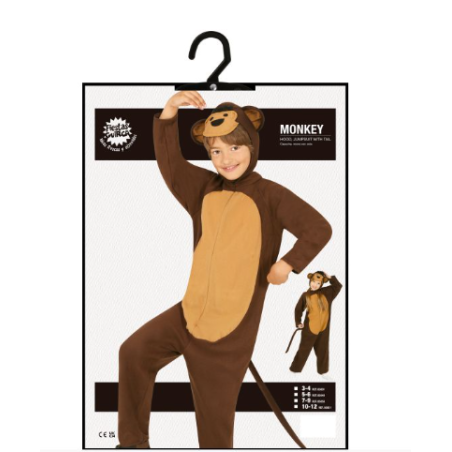 Disfraz Monito Inf 7-9 Años