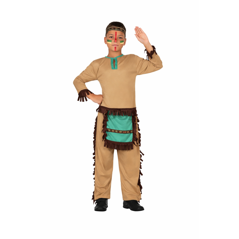 Disfraz Indio Tribal Infantil Talla 5-6 Años De Atosa