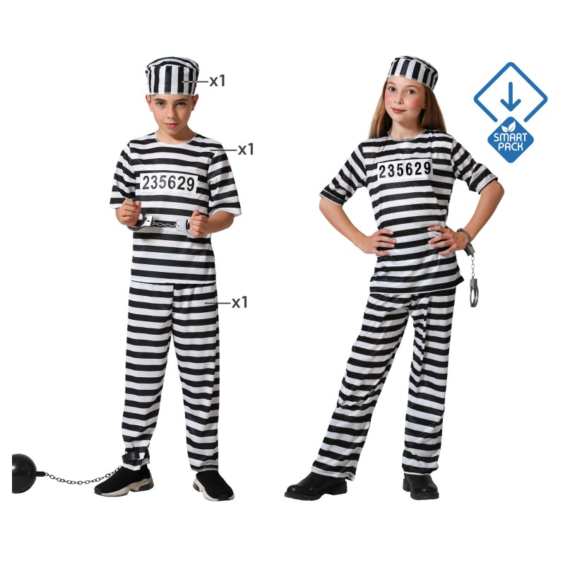 Disfraz Preso Infantil Talla 3-4 Años