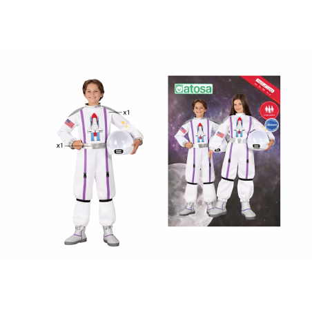 Disfraz De Astronauta Del Espacio Infantil Talla 7-9 Años