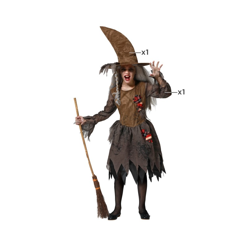 Disfraz Bruja Malvada Talla 7-9 Años