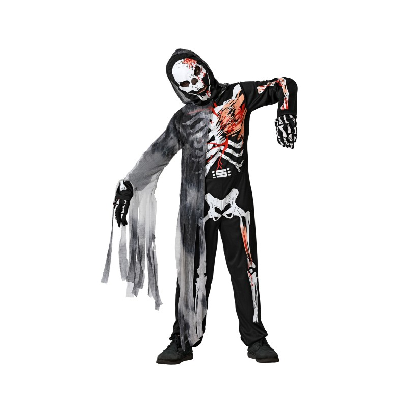 Disfraz Esqueleto Zombie Talla 5-6 Años De Atosa