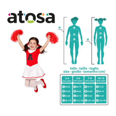 Disfraz Animadora Estrella Talla 3-4 Años