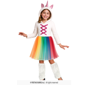 Disfraz Unicornio Fantasía Infantil Talla 10-12 Años De Guirca