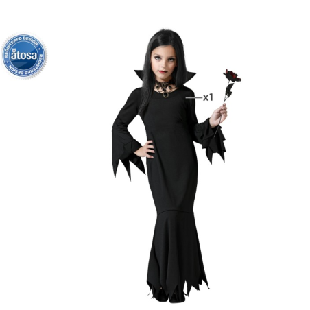Disfraz Señorita Addams Talla 3-4 Años
