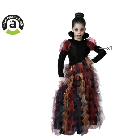 Disfraz Vampiresa Del Castillo Oscuro Talla 5-6 Años