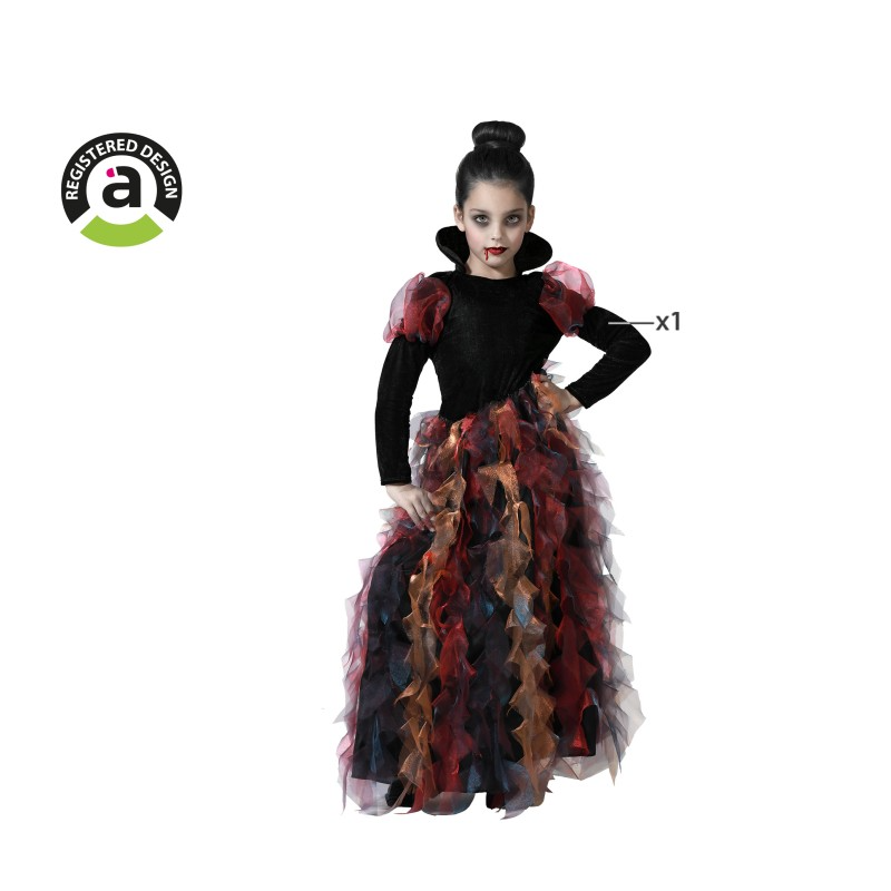 Disfraz Vampiresa Del Castillo Oscuro Talla 7-9 Años