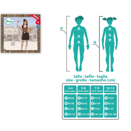 Disfraz Vaquera Del Oeste Talla 5-6 Años