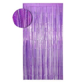 Cortina De Flecos 1x2 m Láser Morado