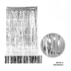 Cortina De Flecos 1x2 m Plata