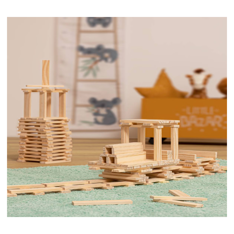 Juego De 200 Tablillas De Madera