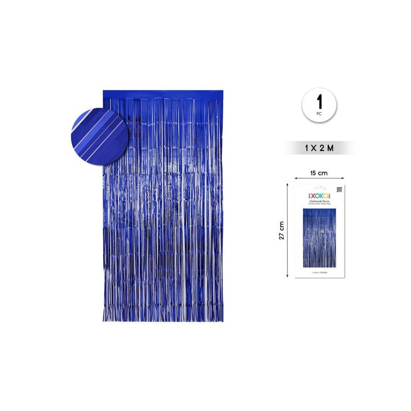Cortina De Flecos 1x2 m Azulón