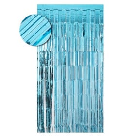 Cortina De Flecos 1x2 m Turquesa