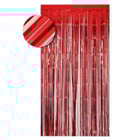 Cortina De Flecos 1x2 m Roja