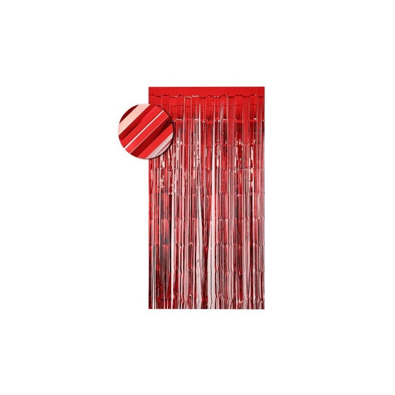 Cortina De Flecos 1x2 m Roja