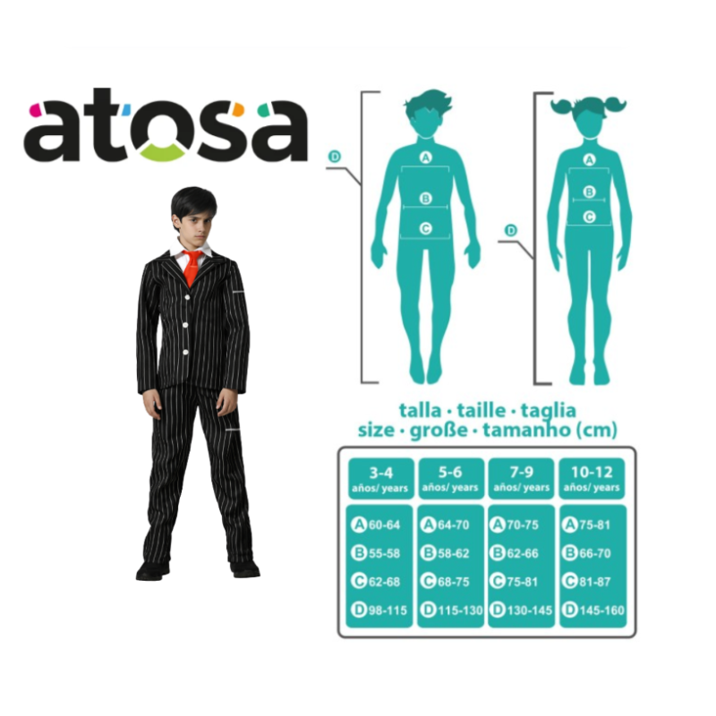 Disfraz Señor Addams Talla 7-9 Años