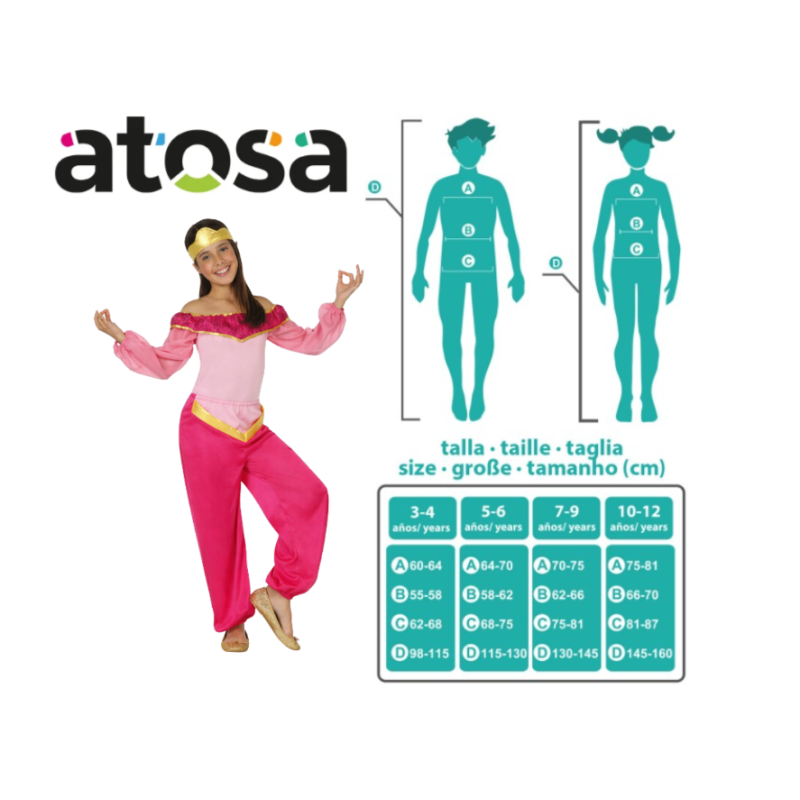 Disfraz Princesa Árabe Talla 3-4 Años