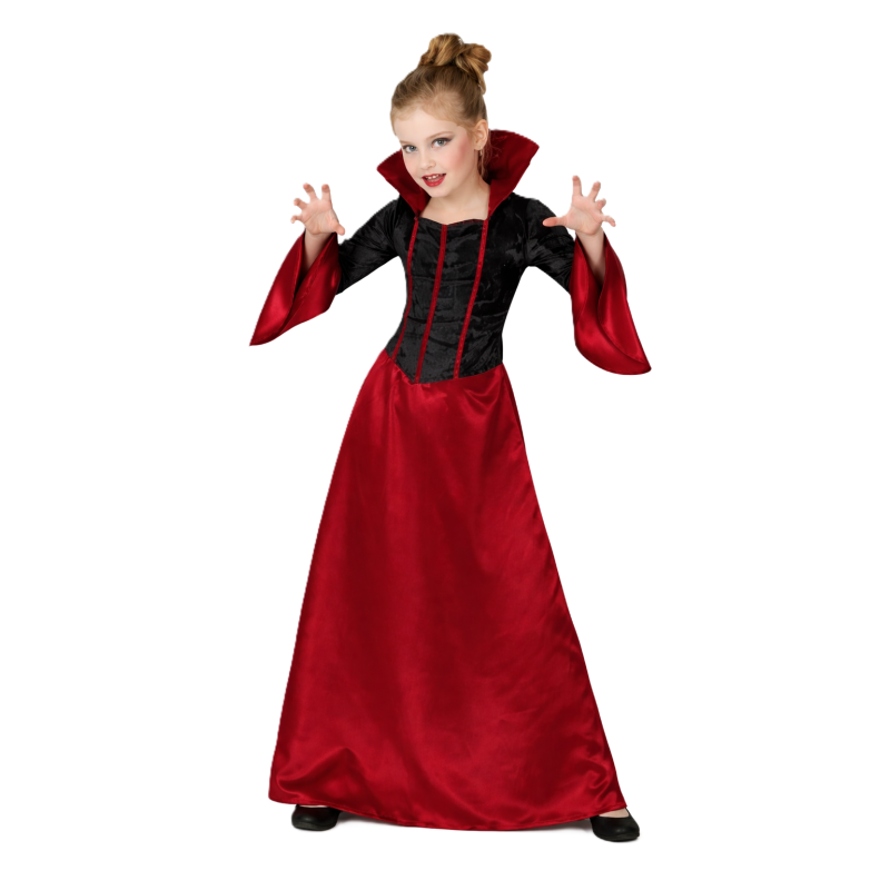Disfraz Vampiresa Eclipse Rojo Talla 10-12 Años