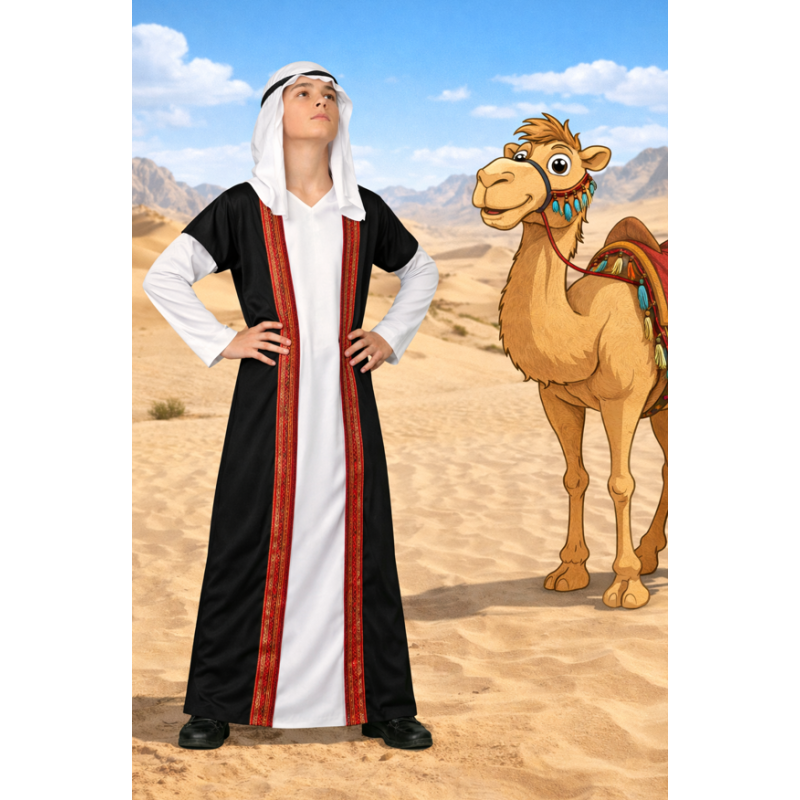Disfraz Jeque Árabe Infantil Talla 5-6 Años