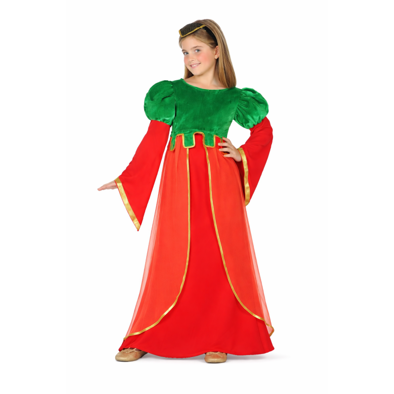 Disfraz Dama Medieval Del Castillo Encantado Talla 3-4 Años De Atosa