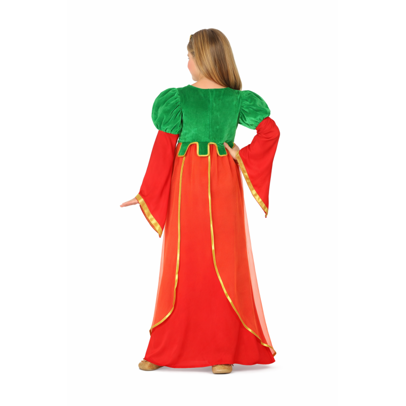 Disfraz Dama Medieval Del Castillo Encantado Talla 3-4 Años