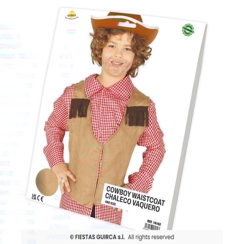 Chaleco Vaquero Indio Infantil