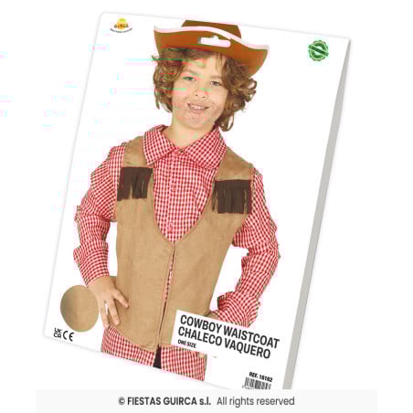 Chaleco Vaquero Indio Infantil