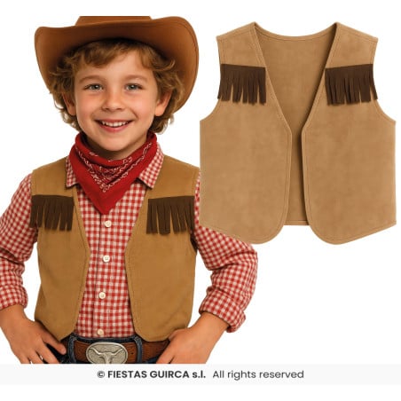 Chaleco Vaquero Indio Infantil