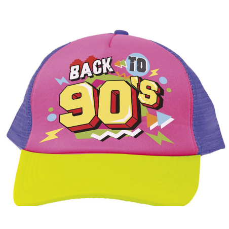 Set Accesorios Años 90 Gorra y Riñonera Neón