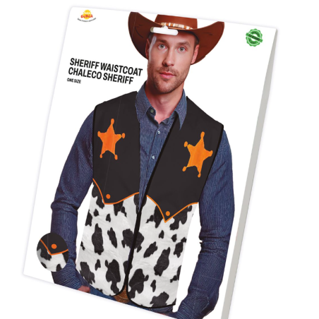 Chaleco Cowboy Sheriff Adulto