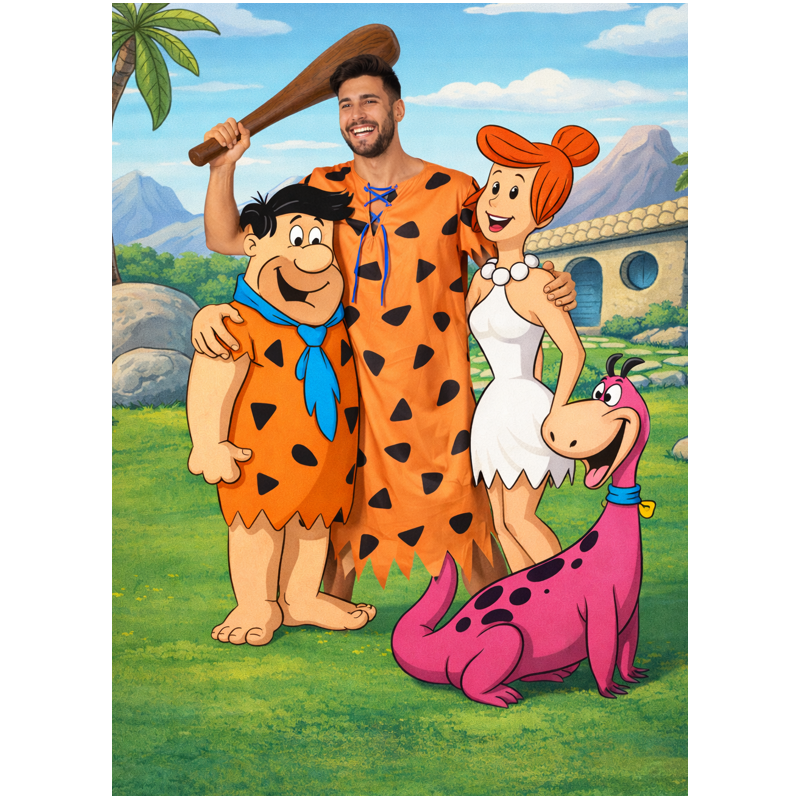 Disfraz Pedro Picapiedra Adulto Talla M-L