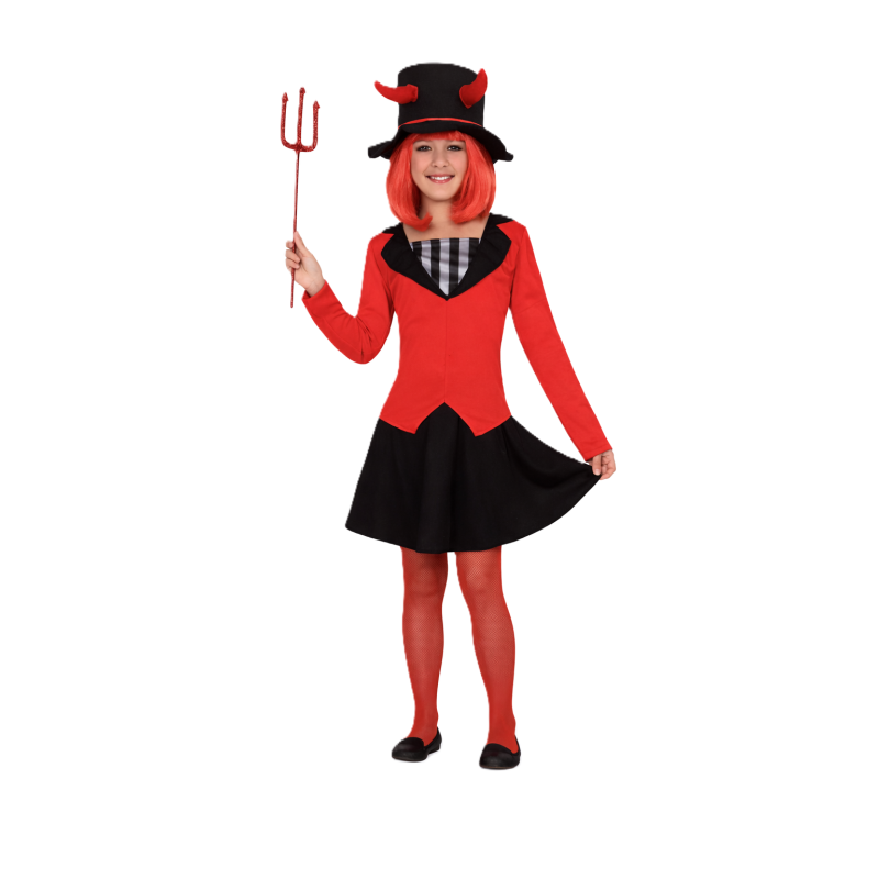 Disfraz Demonia Del Inframundo Talla 7-9 Años De Atosa