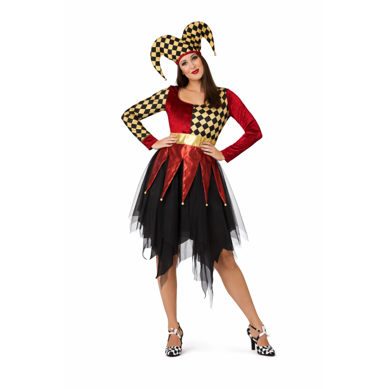 Disfraz Arlequín Escarlata Talla XL