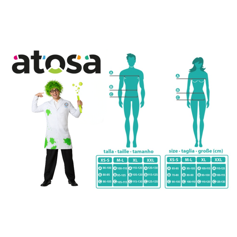 Disfraz Científico Loco Talla M-L