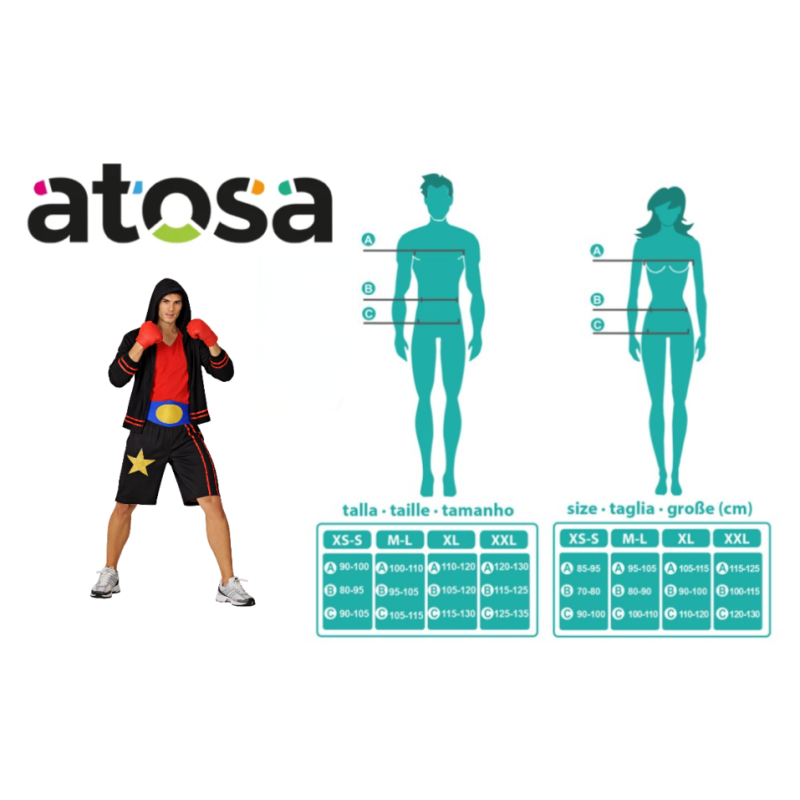 Disfraz Boxeador Estrella Talla XL