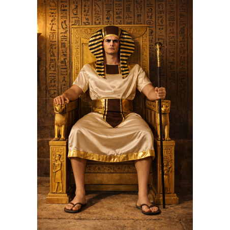 Disfraz Faraón Egipcio Del Nilo Talla M-L