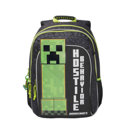 Minecratf Mochila Escolar Adaptable A Carro